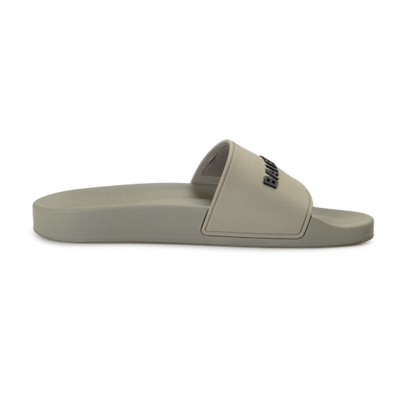 Balenciaga Women's Gray Logo Print Lool Slide Flip Flop Shoes - Picture 4 of 8